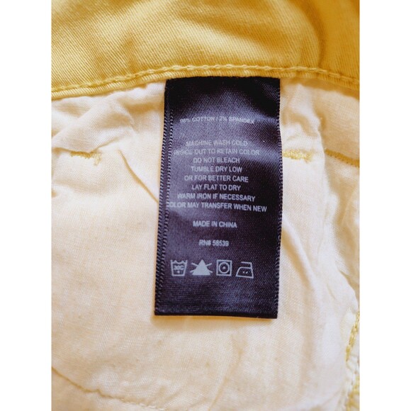 Women's Kut from the Kloth Marilyn Ankle Skinny Jeans Yellow 4 - Picture 7 of 7